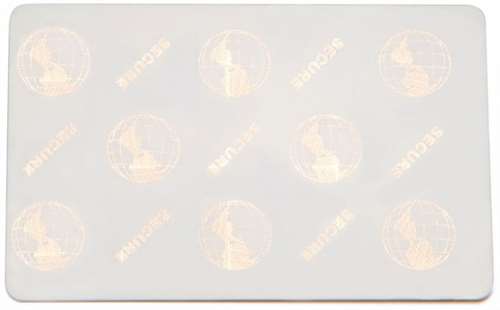 CR104524-120 Card CR80.030 Mil PVC Composite Embedded Hologram 5 Packs of 100