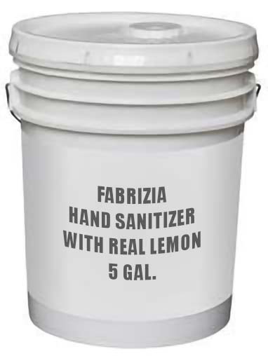 Fabrizia Hand Sanitizer with Real Lemon 5 Gallon Pail