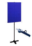 Chromakey Blue Backdrop and Backdrop Stand with travel base