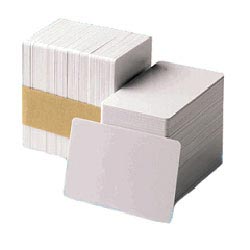 CR104524-104 CR80.030 UV Brightner Card - 30 Mil PVC Composite with optical brighter for use with YMCUvK Ribbon