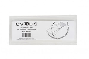 Evolis  ADHESIVE CARD CLEANING KIT (FOR LAMINATOR) - 10 Adhesive Cards
