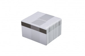 Evolis  PVC BLANK CARDS -WHITE - MAG LOCO - 30MIL - 5 Packs of 100 Cards