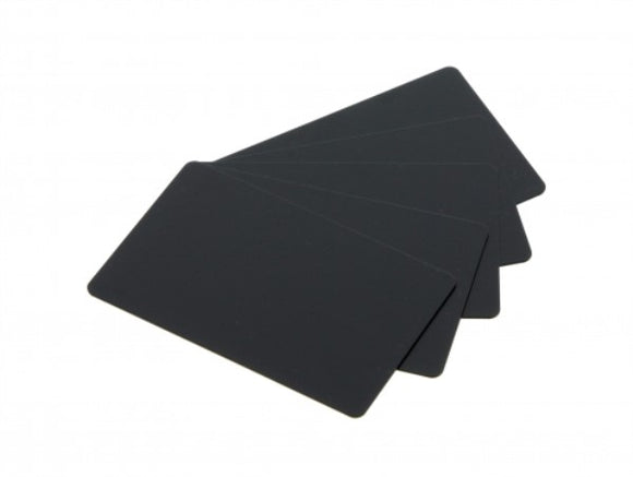 Evolis  PVC BLANK CARDS - BLACK MATTE FINISH - 30 MIL - 5 Packs of 100 Cards