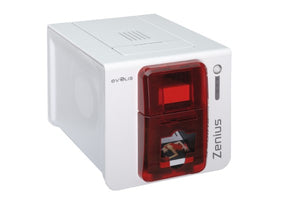 Evolis  Zenius Expert Fire Red Printer Without Option, USB and Ethernet, with Cardpresso XXS Lite Software Licence