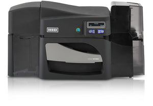 HID  DTC4500e Single-Sided Printer with Same-Side Hopper, USB and Ethernet  Printer with Three Year Printer Warranty - WITHOUT Locking Hoppers
