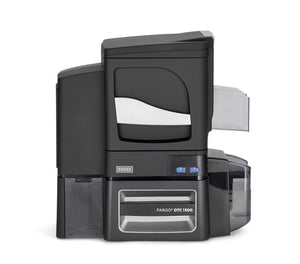 HID  DTC5500LMX Printer with Two Material Laminator, ISO Magnetic Stripe Encoder - WITHOUT Locking Hoppers