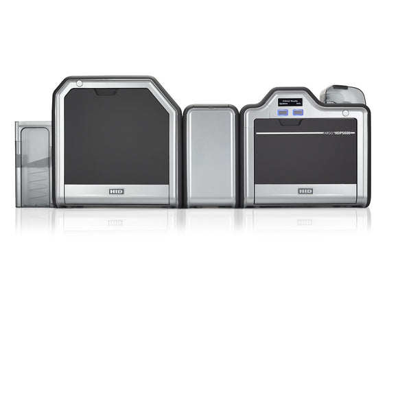 HID  HDP5600 (600 DPI) Single-Sided Printer with Single-Side Lamination, HID Prox Reader (Omnikey Cardman 5125)