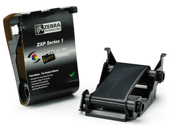 Zebra Load-N-Go monochrome ribbon for ZXP Series 1 Black (1000 images per roll)