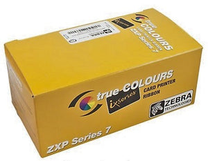 Zebra ix Series monochrome ribbon for ZXP Series 7, Metallic Silver, 5000 images